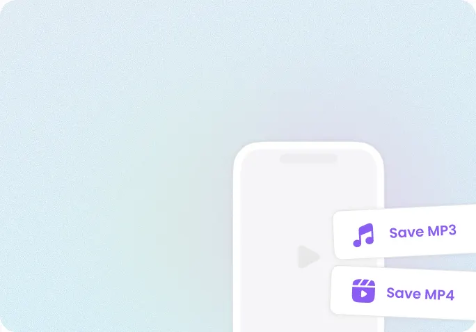 Video player showing YouTube Shorts download formats