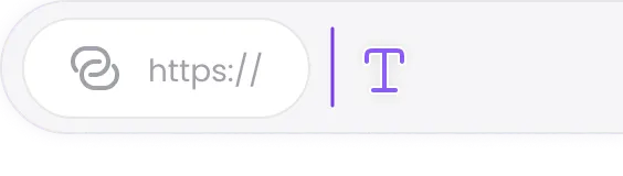 Supported video URL field in the online converter