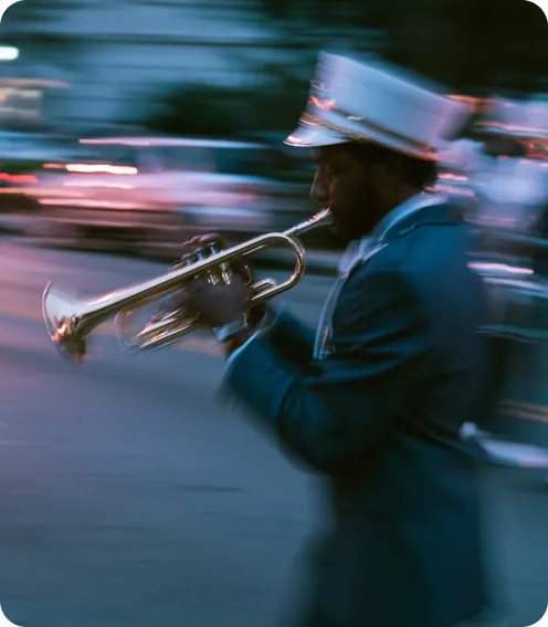 Trumpet player recording for YouTube MP3 projects